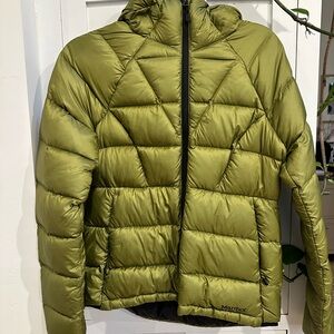 Marmot Hype Down Green Quilted Puffer Down Jacket